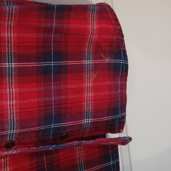 Flannel shirt Check & Stripe junior size medium - Picture 3 of 4